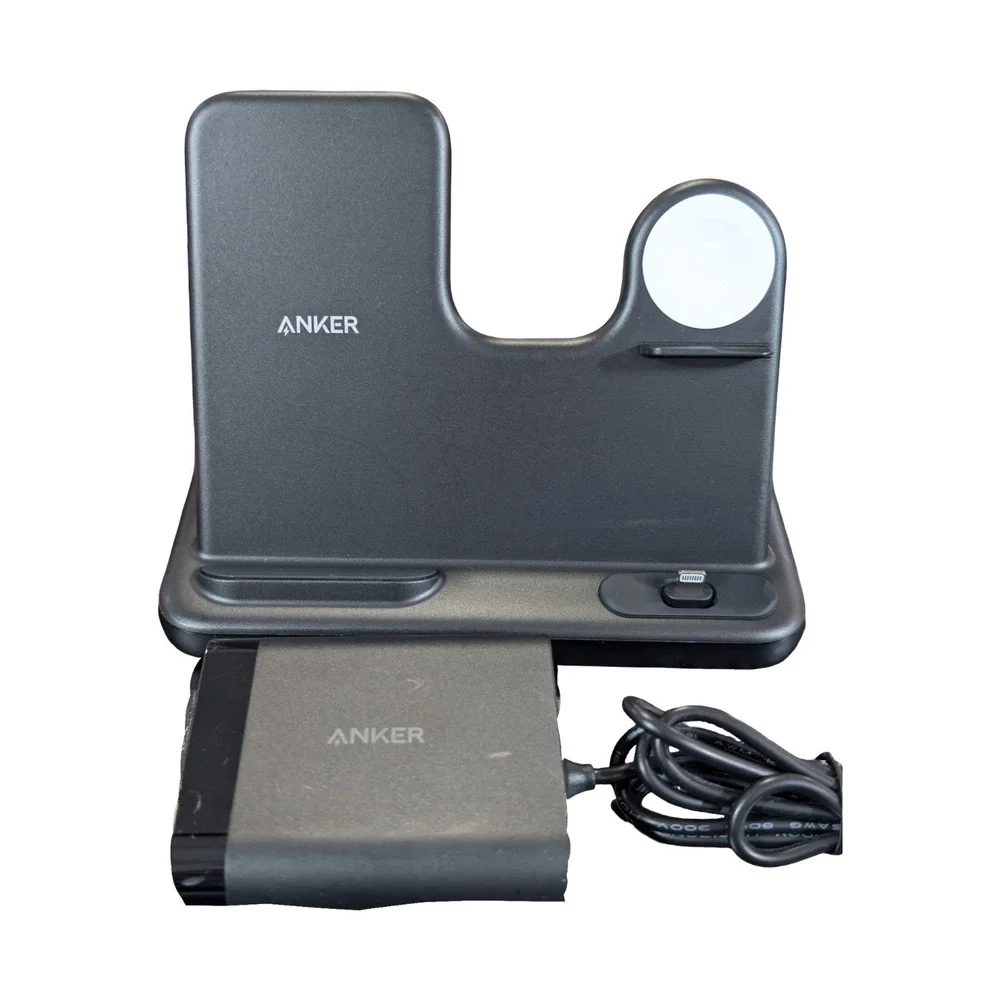 Bb.U Anker Powerwave 4-in-1 Wireless Charging Station Apple‎ Watch iPhone Blk